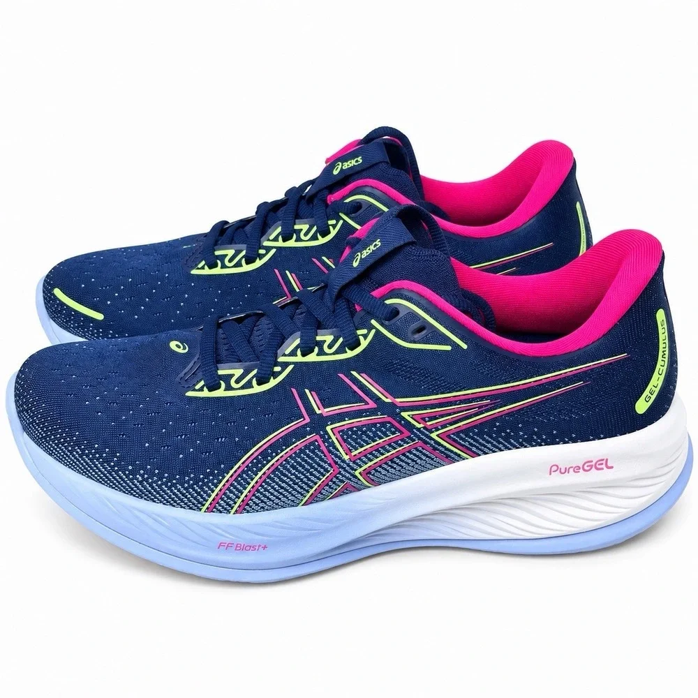 ASICS Gel-Cumulus 26 Blue Expanse Pink Rave 1012B738-400 Women's Size 12 Running